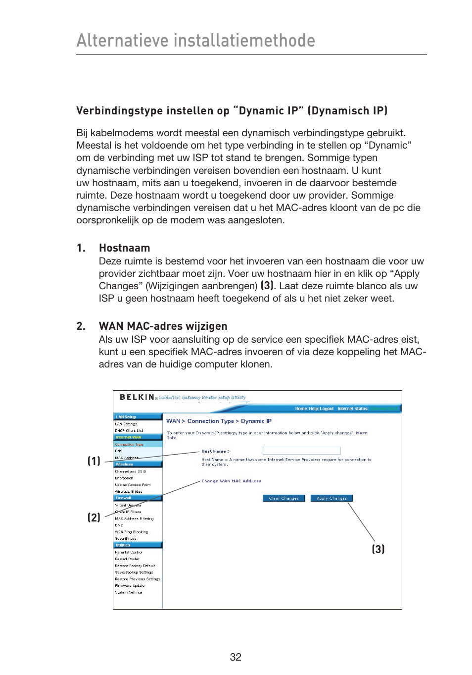 Alternatieve installatiemethode | Belkin F5D9230UK4 User Manual | Page 368 / 667