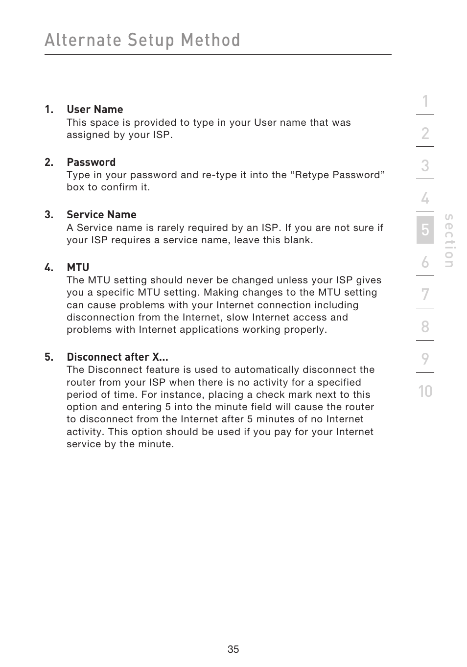 Alternate setup method | Belkin F5D9230UK4 User Manual | Page 37 / 667
