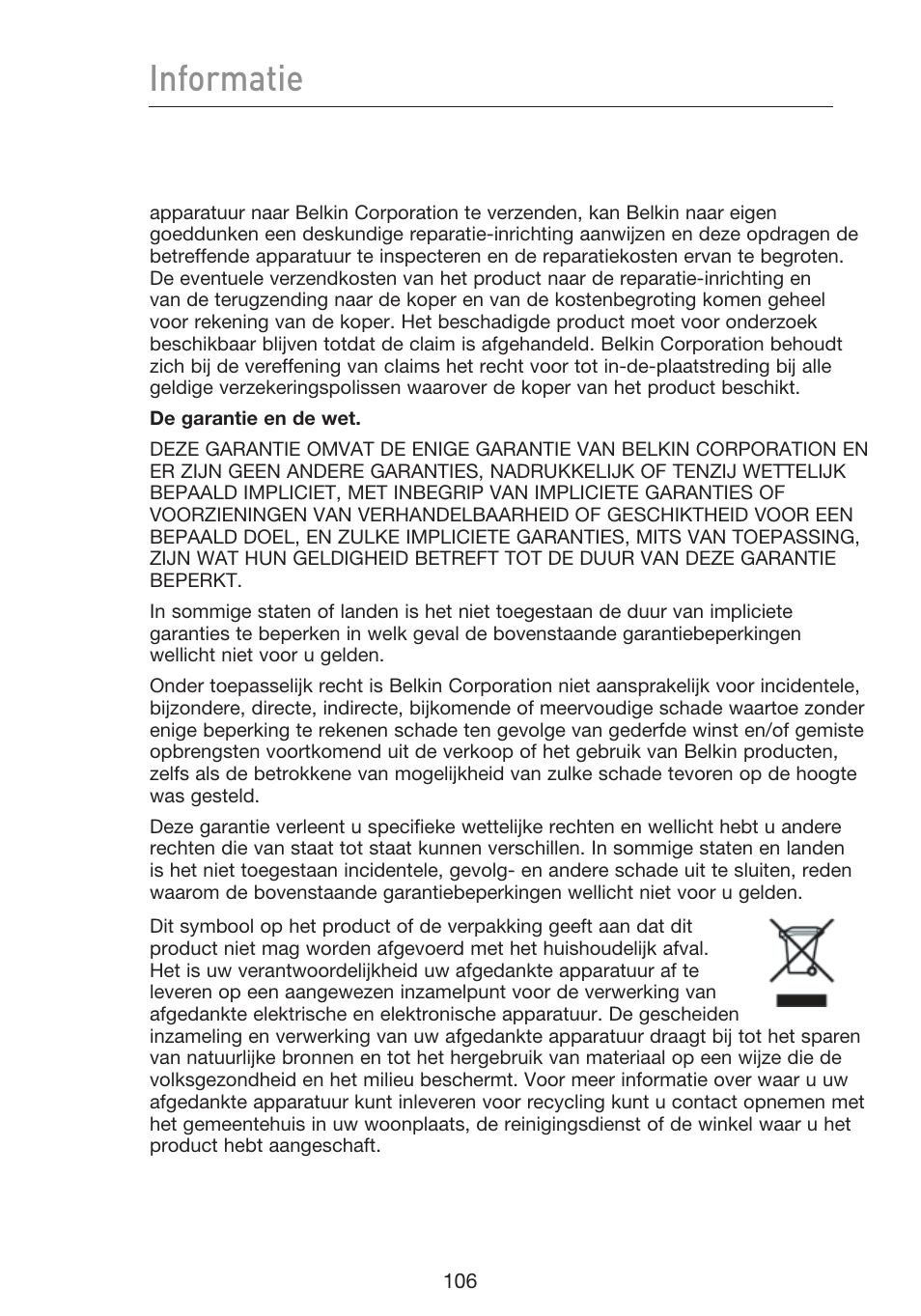 Informatie | Belkin F5D9230UK4 User Manual | Page 442 / 667