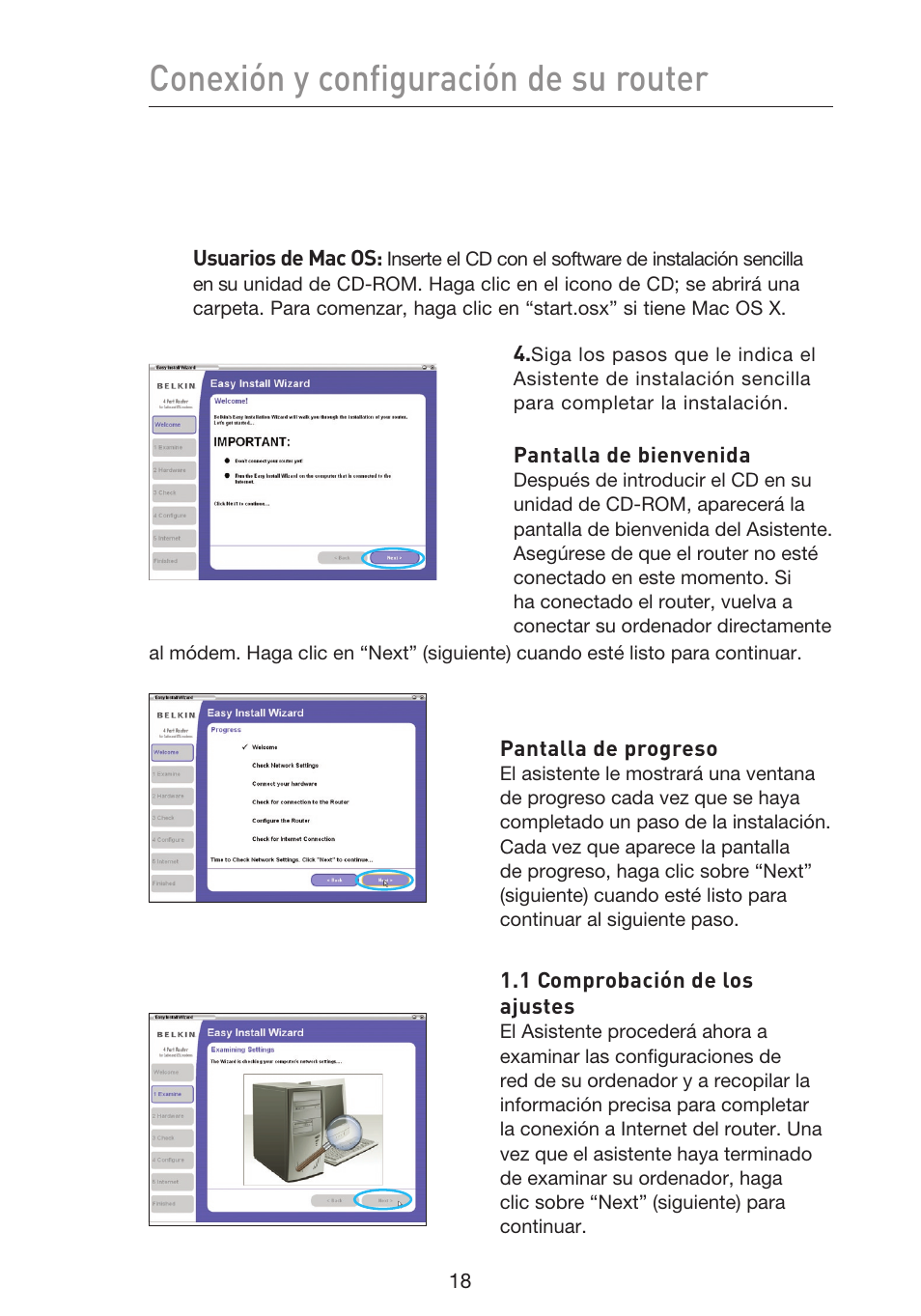 Conexión y configuración de su router | Belkin F5D9230UK4 User Manual | Page 465 / 667