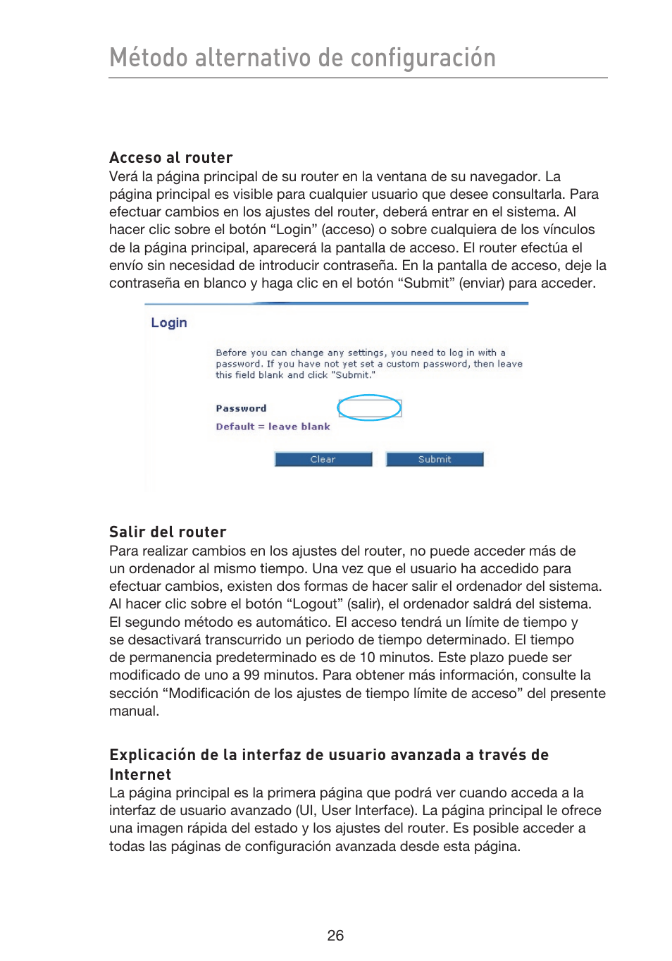 Método alternativo de configuración | Belkin F5D9230UK4 User Manual | Page 473 / 667