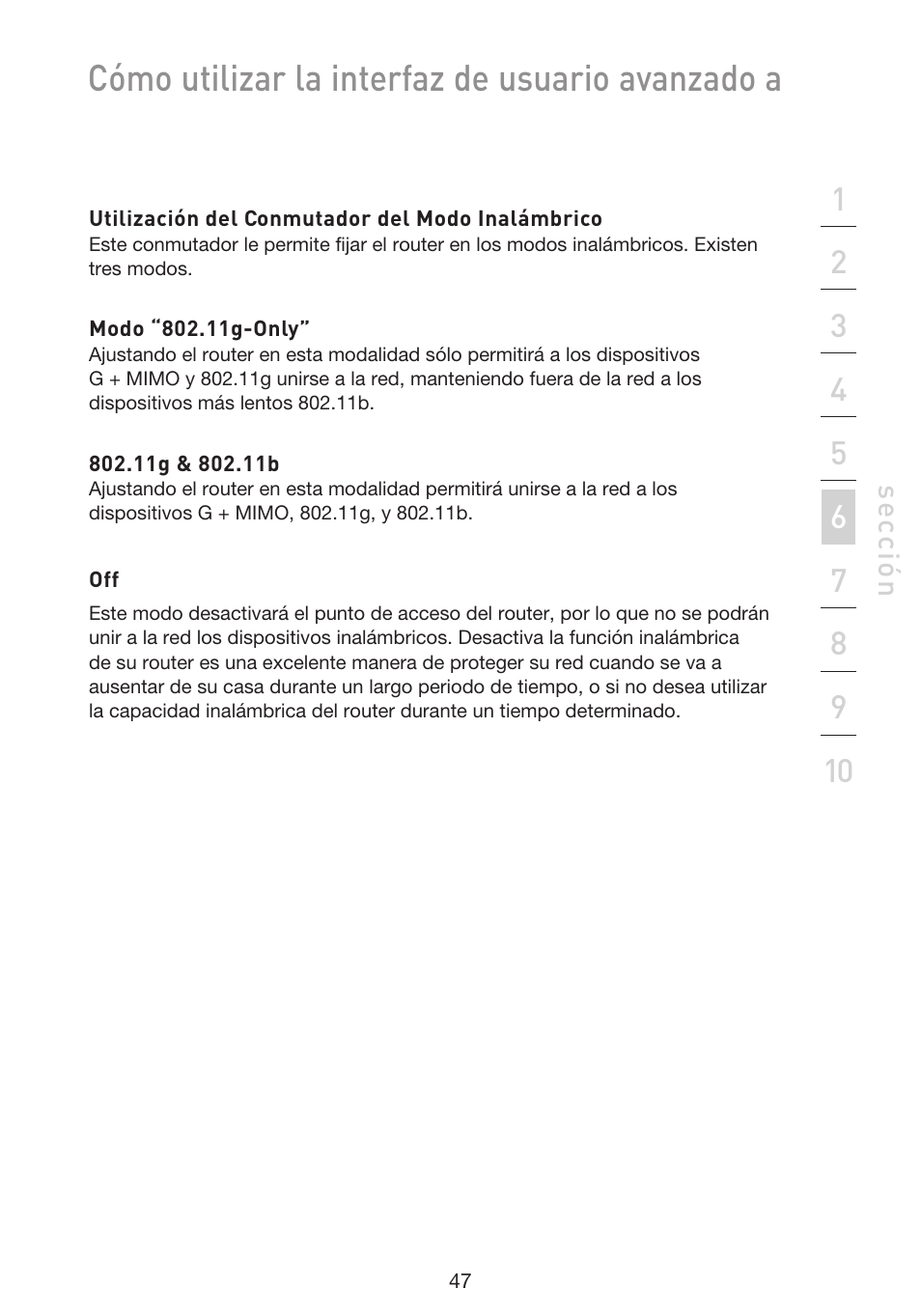 Cómo utilizar la interfaz de usuario avanzado a | Belkin F5D9230UK4 User Manual | Page 494 / 667