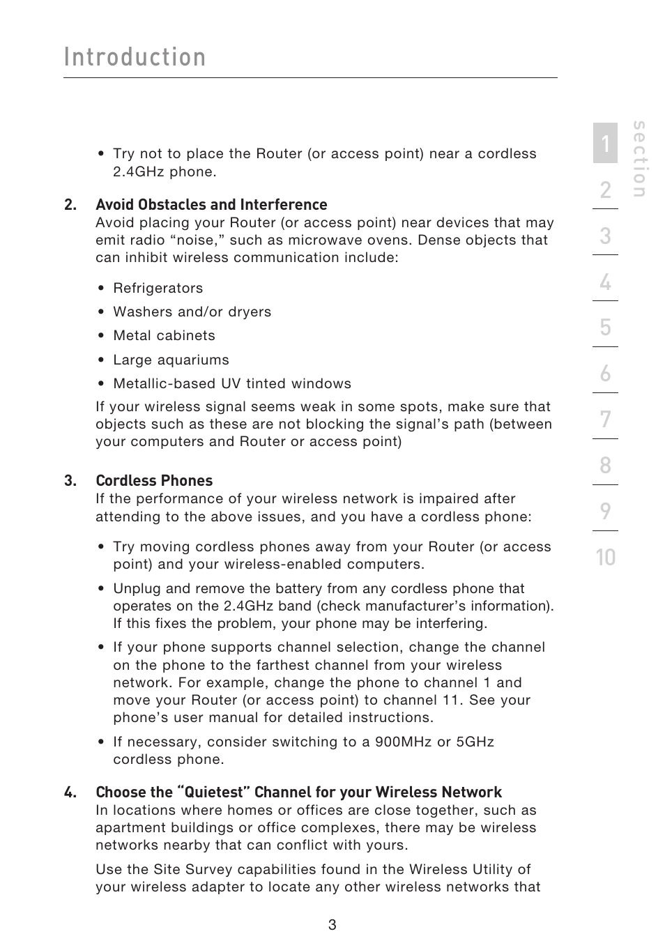 Introduction, Se ct io n | Belkin F5D9230UK4 User Manual | Page 5 / 667