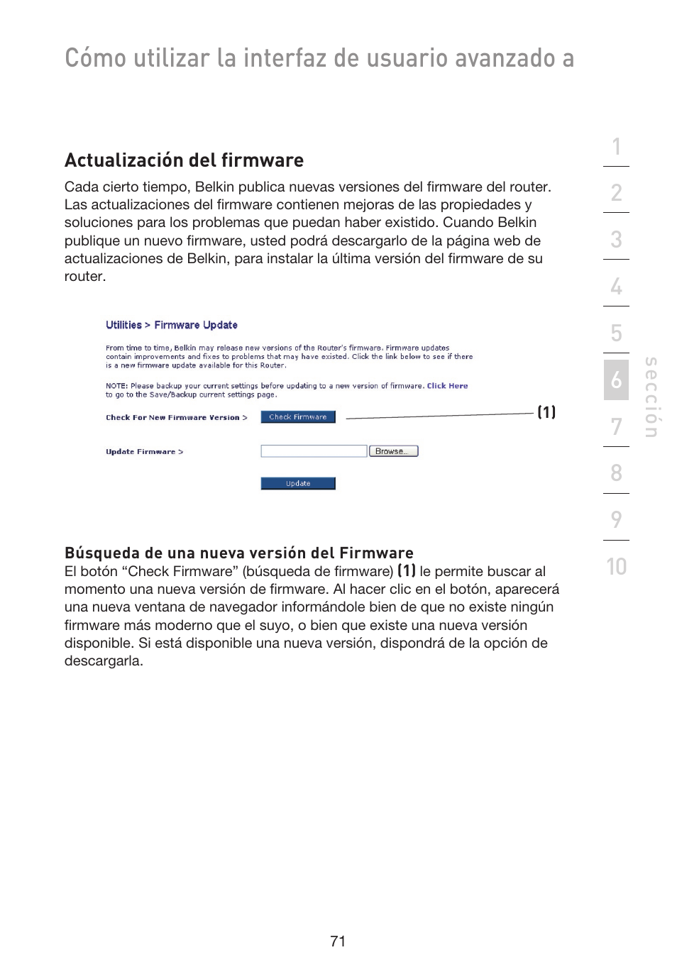 Cómo utilizar la interfaz de usuario avanzado a | Belkin F5D9230UK4 User Manual | Page 518 / 667