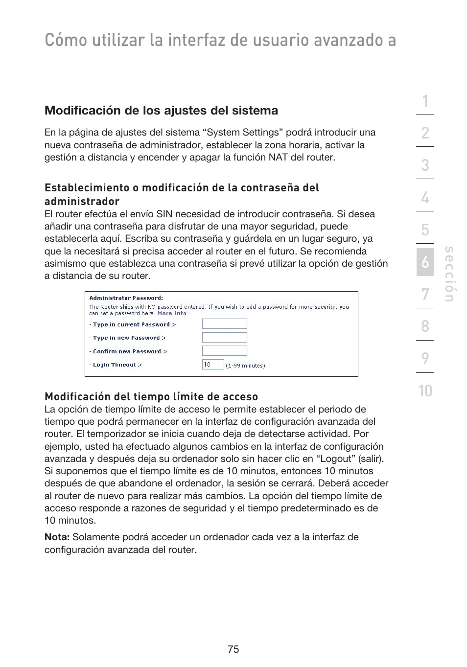 Cómo utilizar la interfaz de usuario avanzado a | Belkin F5D9230UK4 User Manual | Page 522 / 667