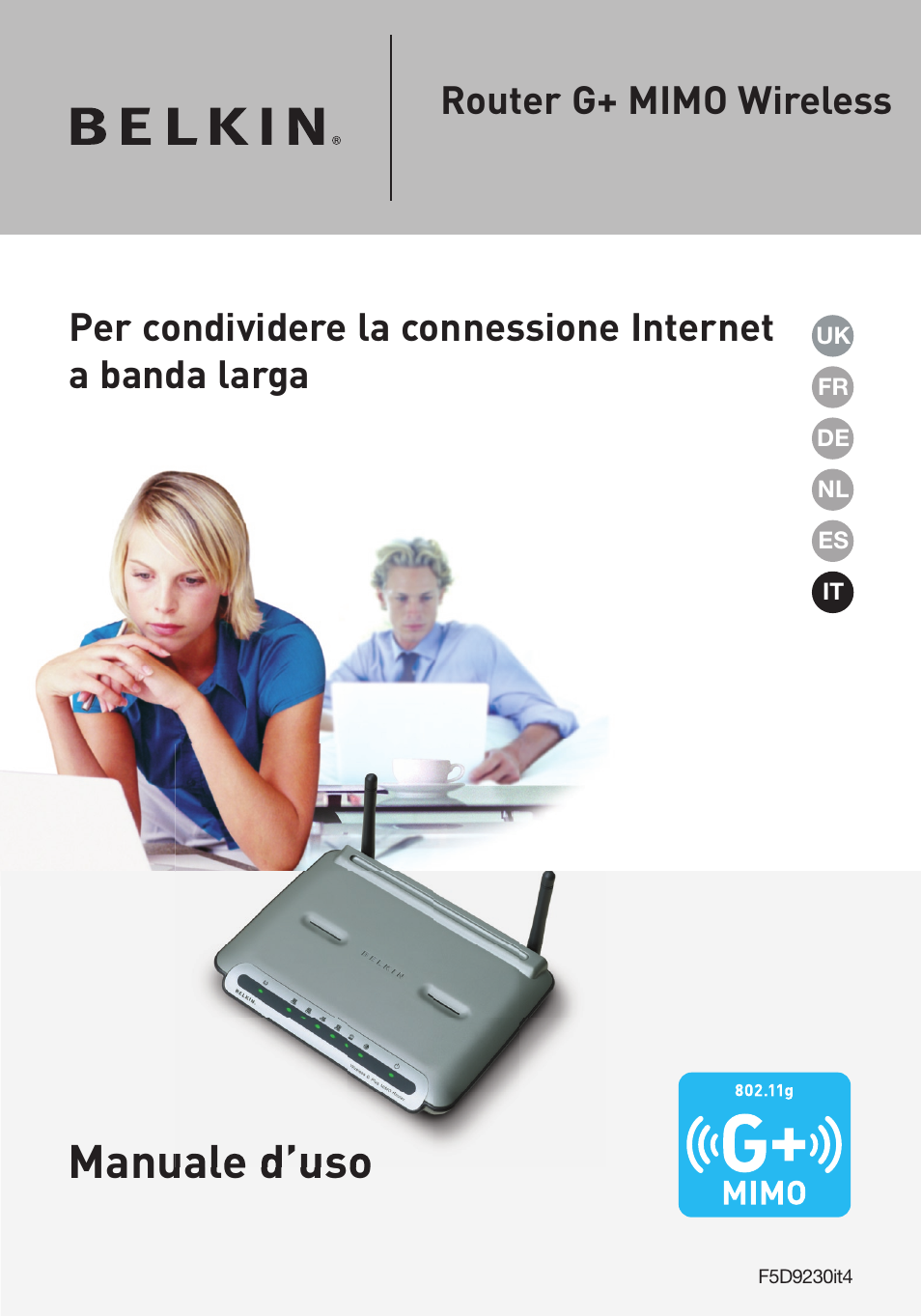 Manuale d’uso | Belkin F5D9230UK4 User Manual | Page 557 / 667