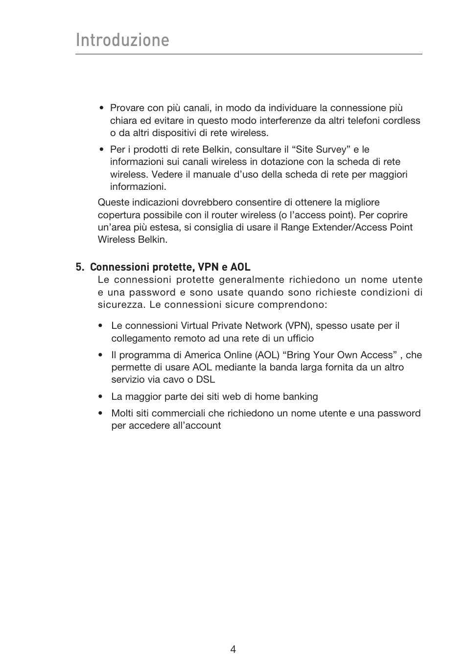 Introduzione | Belkin F5D9230UK4 User Manual | Page 562 / 667