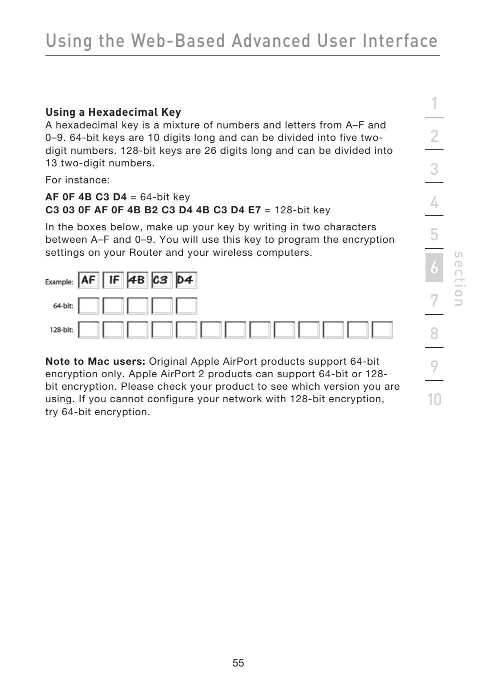 Using the web-based advanced user interface | Belkin F5D9230UK4 User Manual | Page 57 / 667