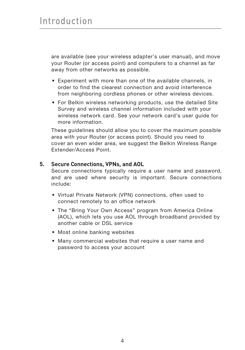 Introduction | Belkin F5D9230UK4 User Manual | Page 6 / 667