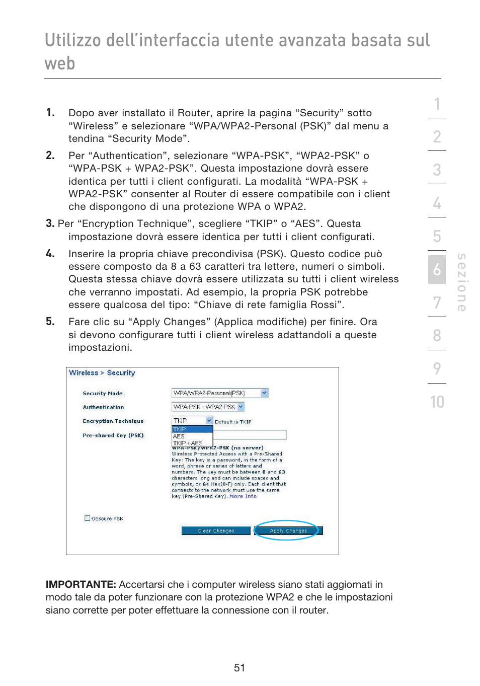 Se zio n e | Belkin F5D9230UK4 User Manual | Page 609 / 667