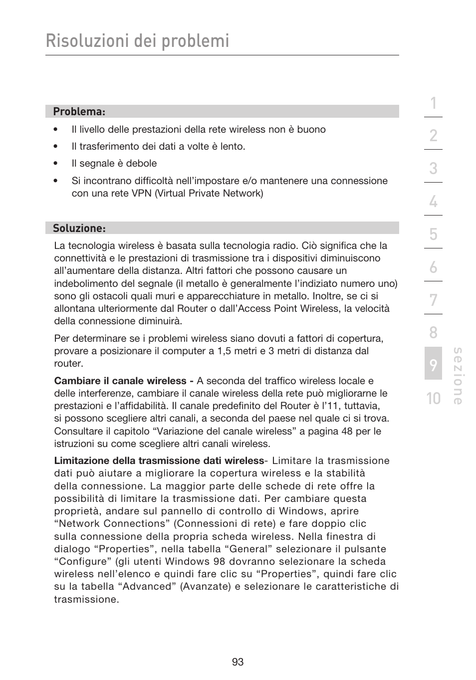 Risoluzioni dei problemi | Belkin F5D9230UK4 User Manual | Page 651 / 667