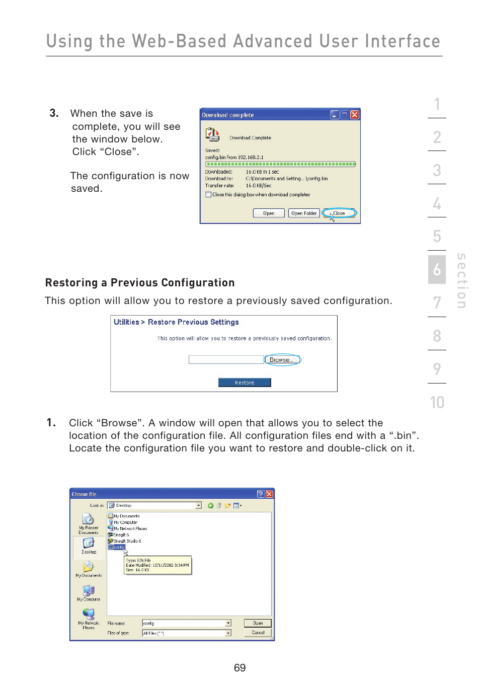 Using the web-based advanced user interface | Belkin F5D9230UK4 User Manual | Page 71 / 667