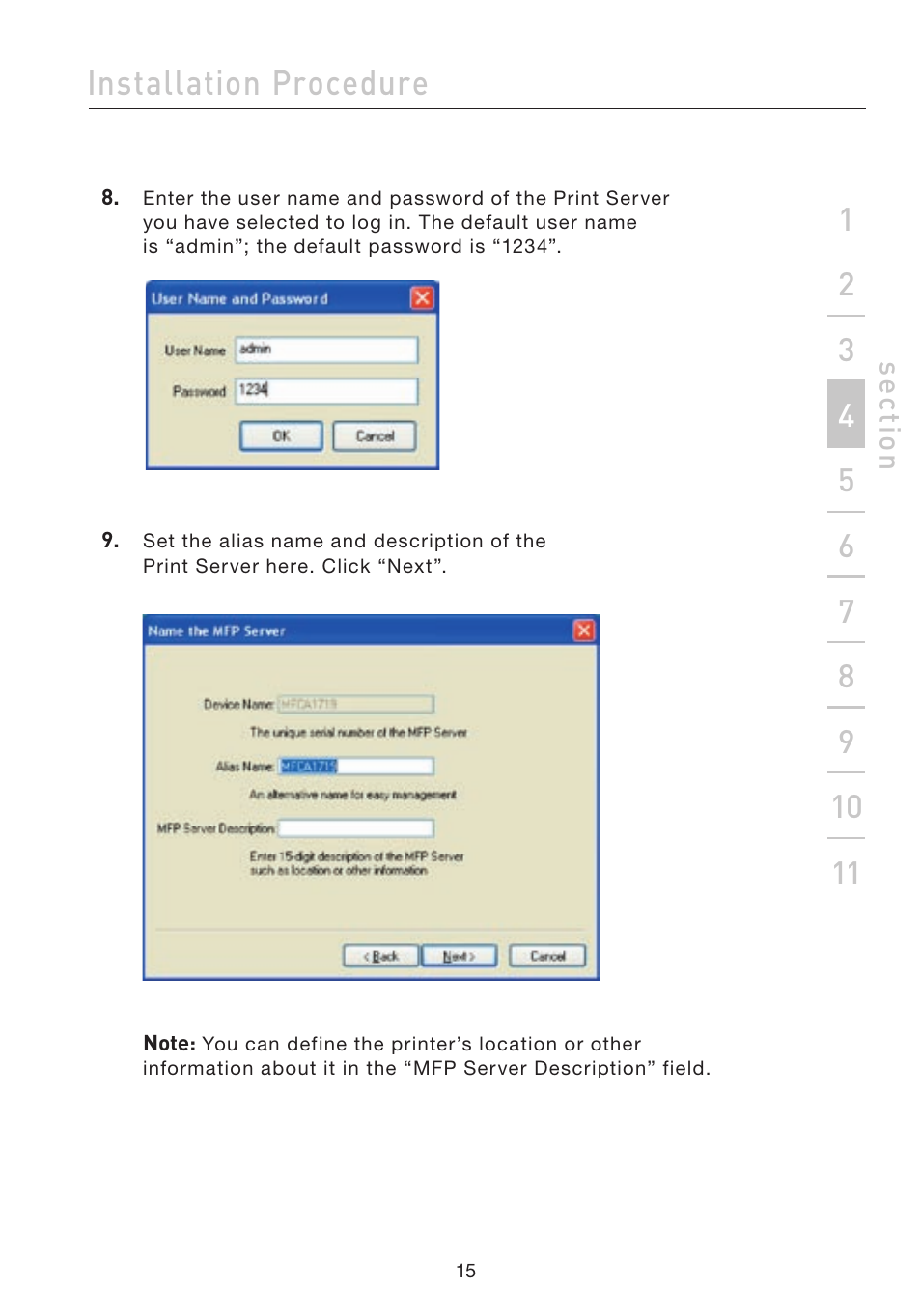 Installation procedure | Belkin F1UP002 User Manual | Page 15 / 64