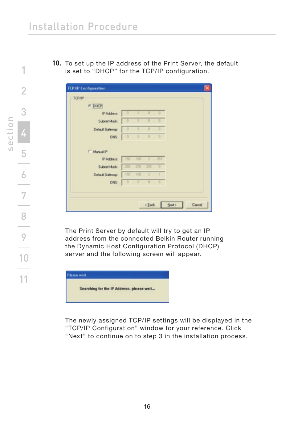 Installation procedure | Belkin F1UP002 User Manual | Page 16 / 64