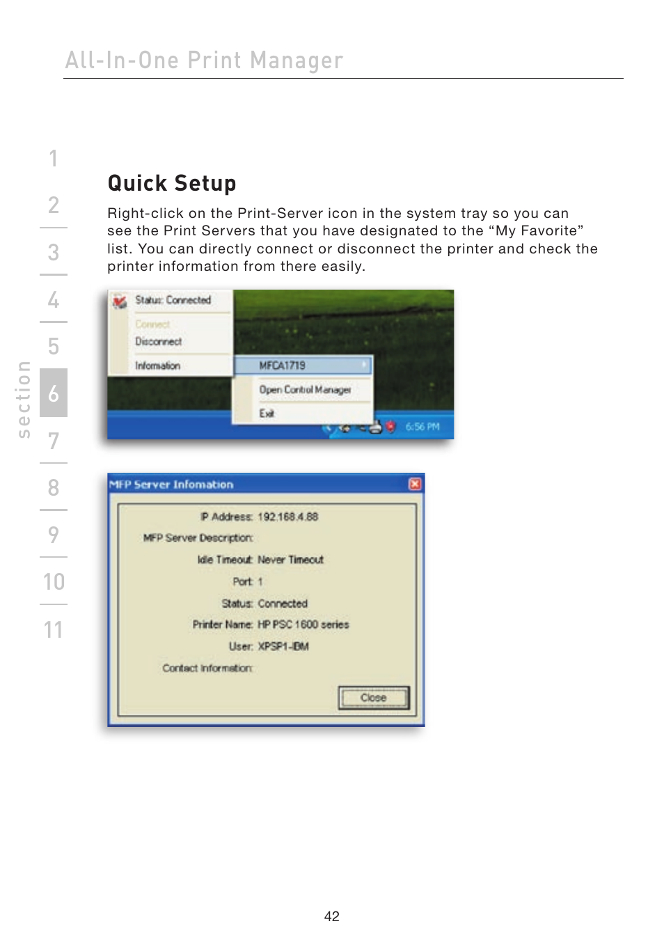 All-in-one print manager | Belkin F1UP002 User Manual | Page 42 / 64