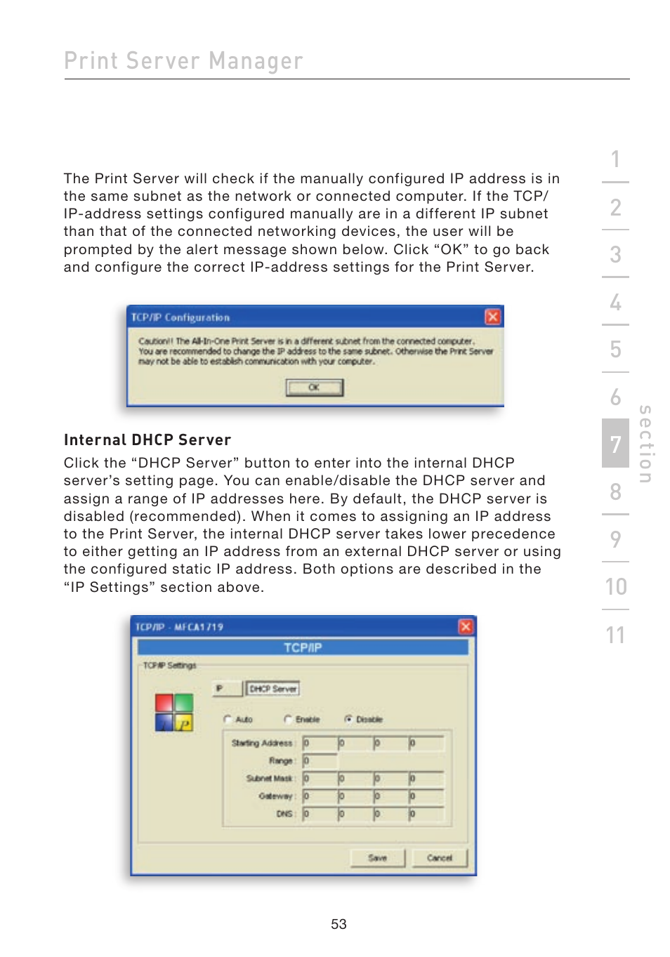 Print server manager | Belkin F1UP002 User Manual | Page 53 / 64