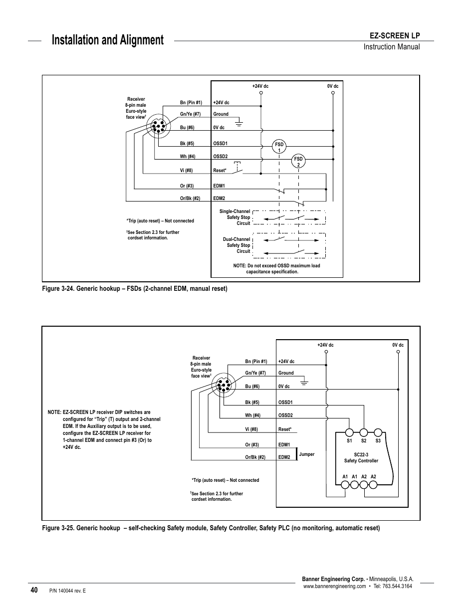 Overview, Installation and alignment, Ez-screen lp instruction manual | Banner EZ-SCREEN Low-Profile Safety Light Curtain Systems User Manual | Page 42 / 76