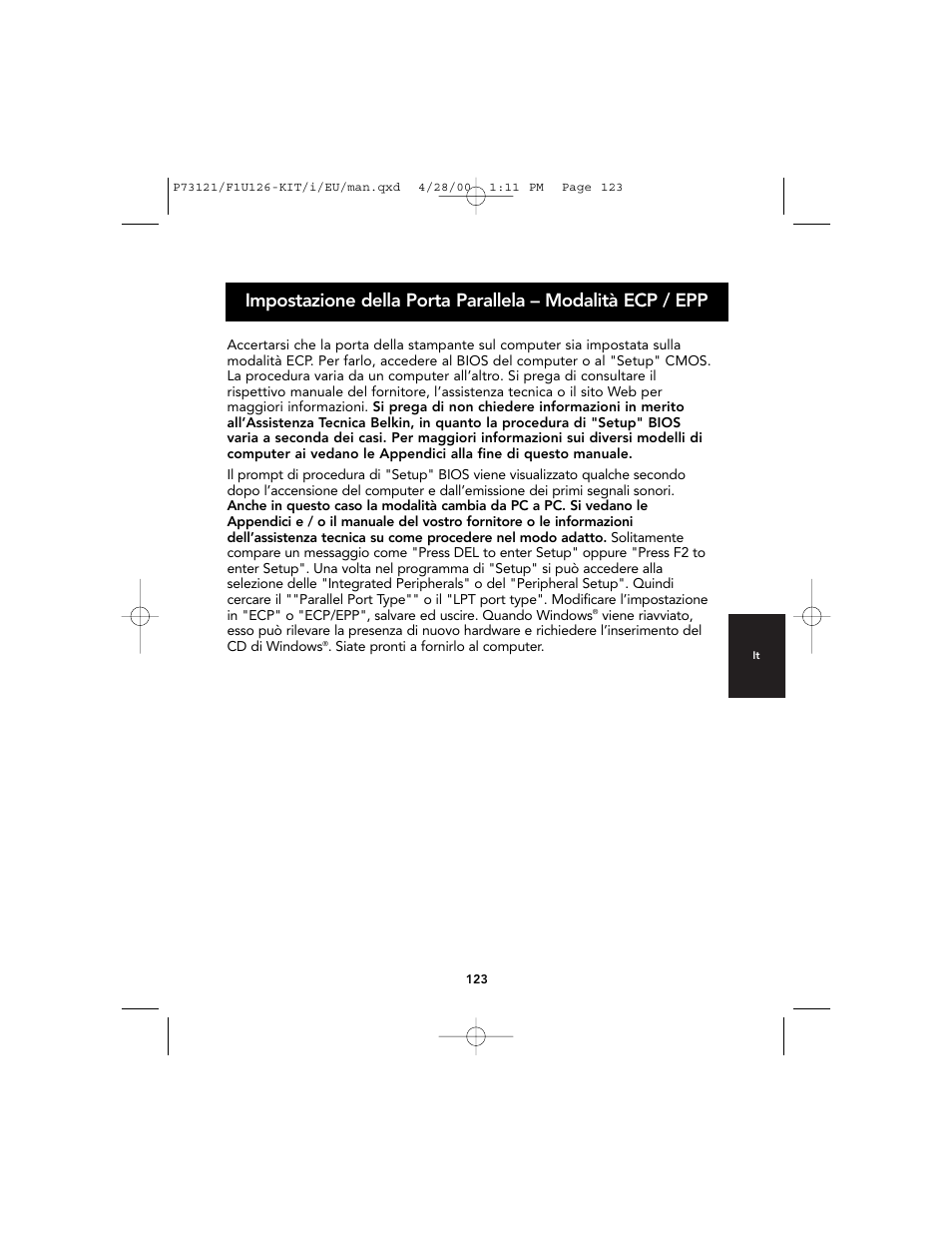 Belkin F1U126-KIT User Manual | Page 125 / 148