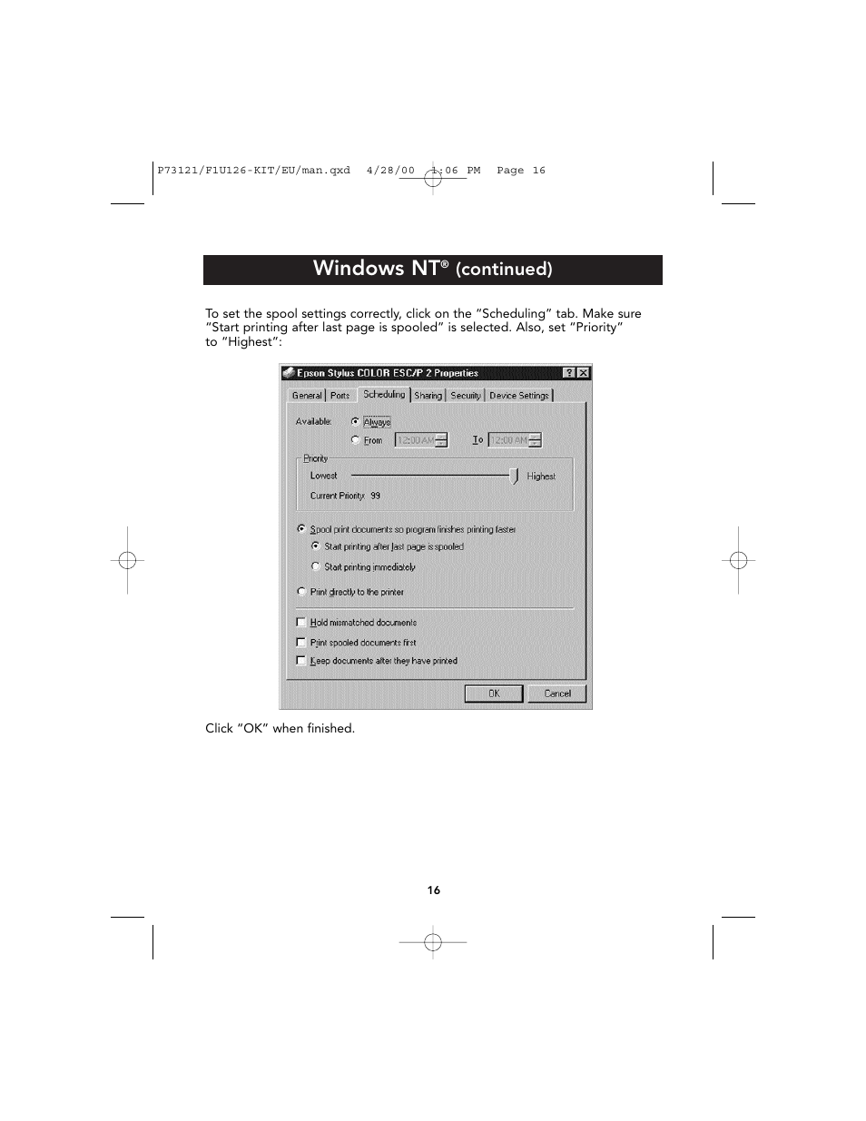 Windows nt, Continued) | Belkin F1U126-KIT User Manual | Page 20 / 148
