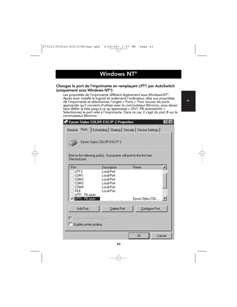 Windows nt | Belkin F1U126-KIT User Manual | Page 47 / 148