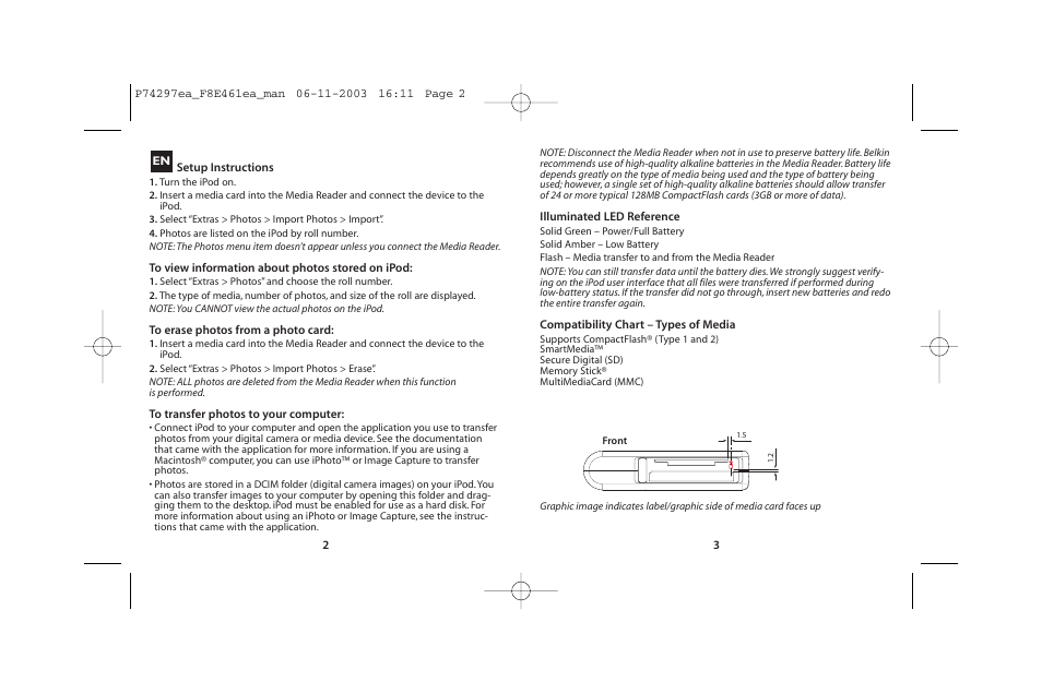 Belkin IPOD T7418ZM/A User Manual | Page 3 / 9