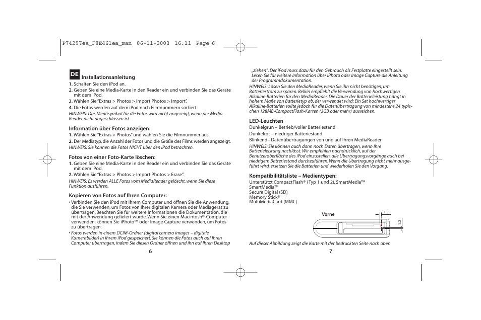 Belkin IPOD T7418ZM/A User Manual | Page 5 / 9