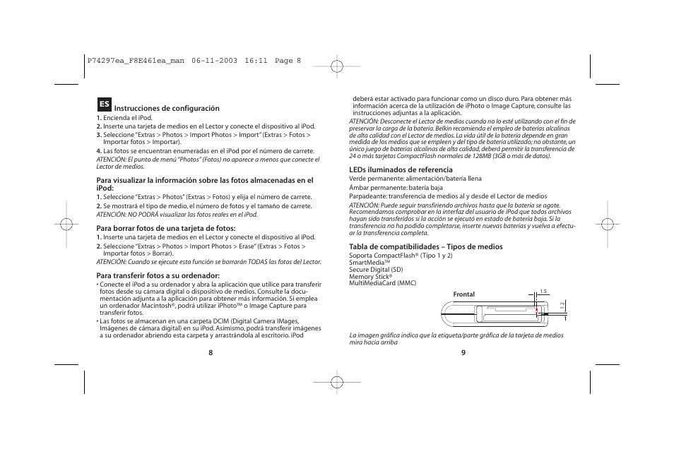 Belkin IPOD T7418ZM/A User Manual | Page 6 / 9