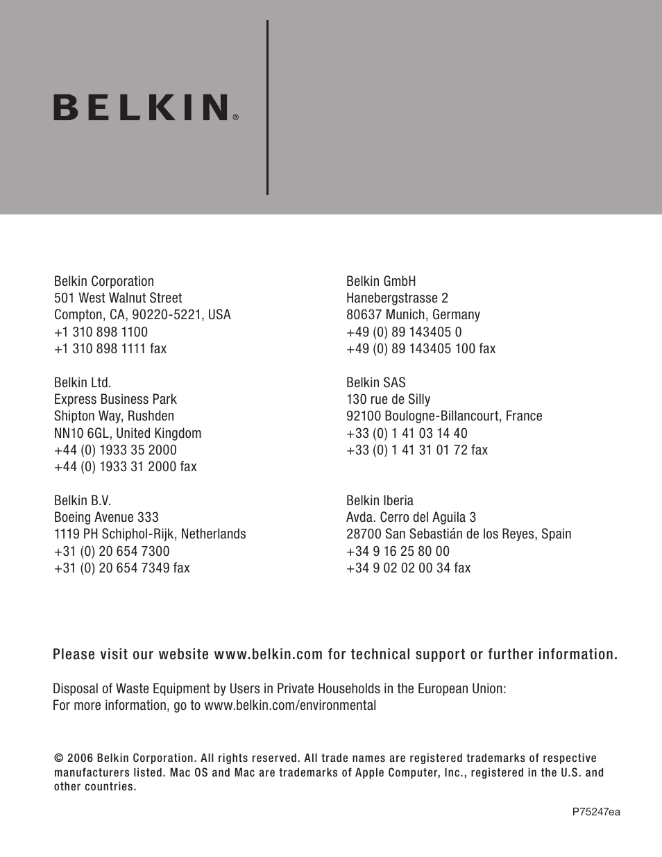 Belkin F5U502 User Manual | Page 20 / 112