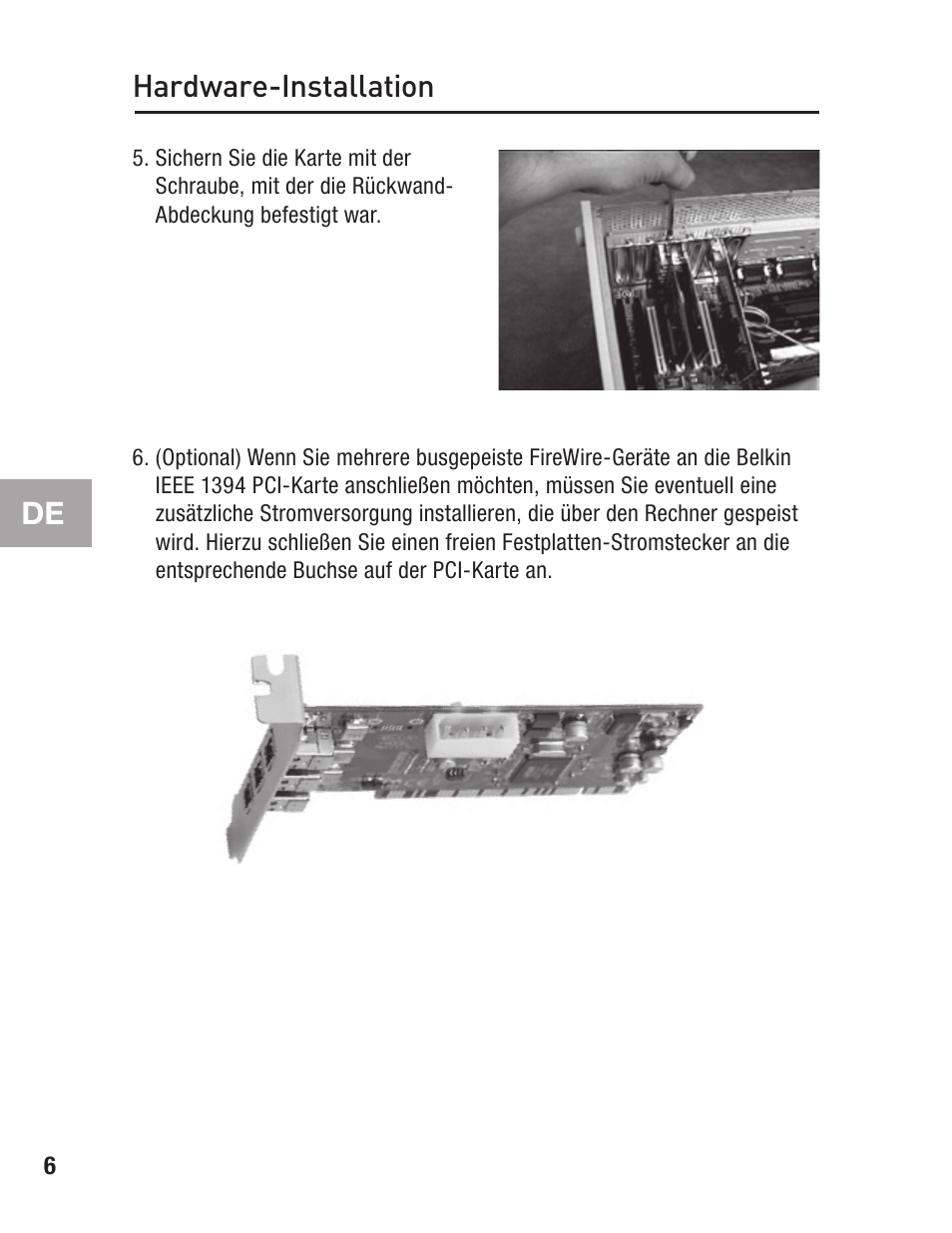 De hardware-installation | Belkin F5U502 User Manual | Page 46 / 112