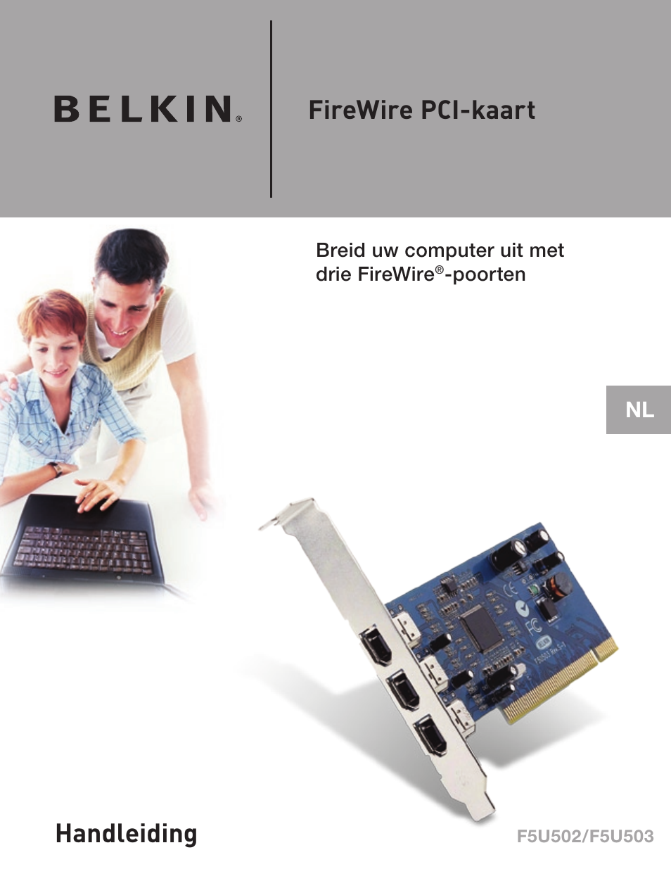 Firewire pci-kaart, Handleiding | Belkin F5U502 User Manual | Page 57 / 112