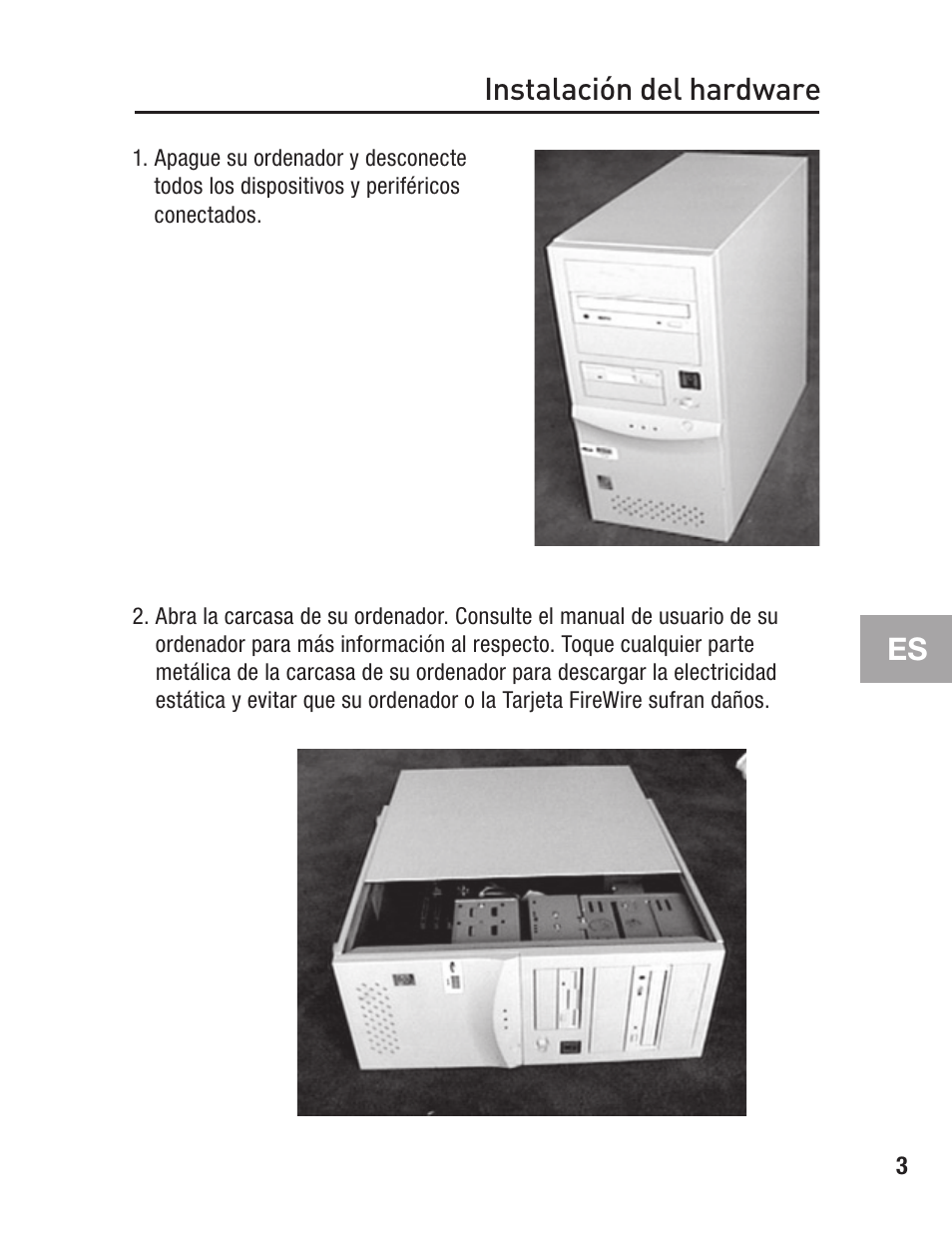 Instalación del hardware | Belkin F5U502 User Manual | Page 79 / 112