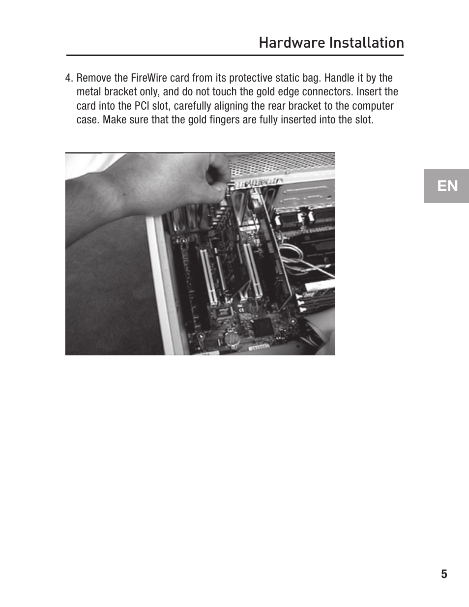 En hardware installation | Belkin F5U502 User Manual | Page 9 / 112