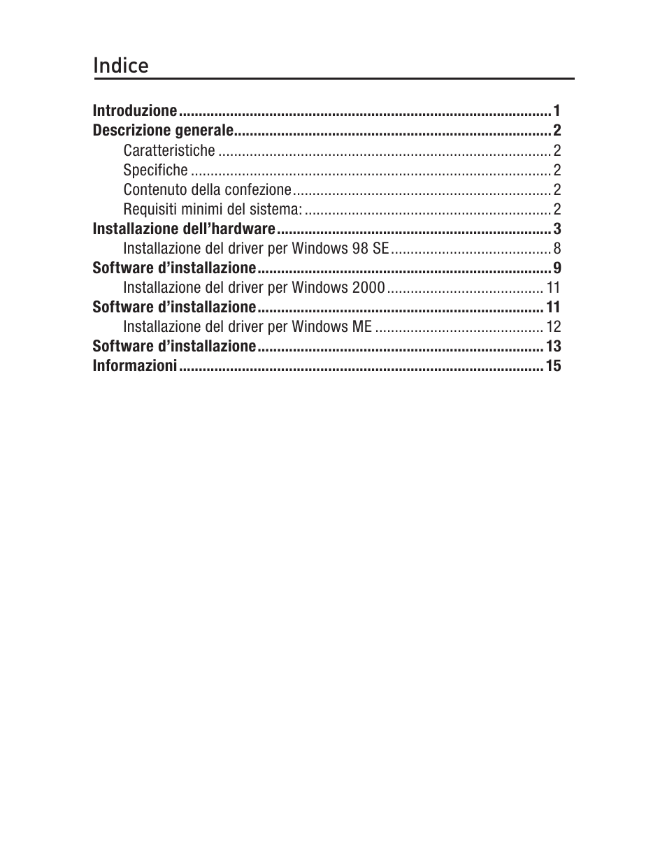Indice | Belkin F5U502 User Manual | Page 94 / 112