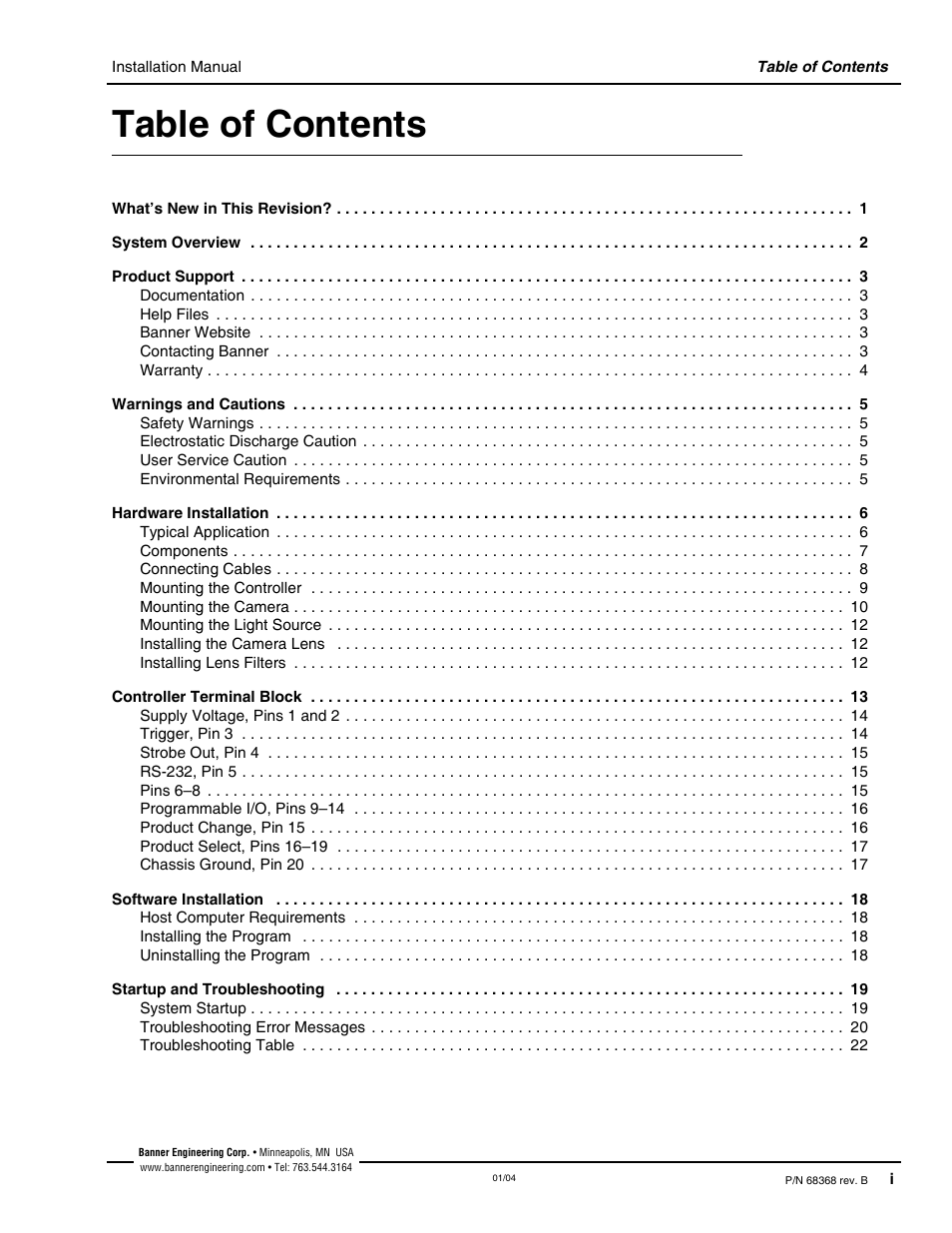 Banner PresencePLUS Pro—PRO Camera User Manual | Page 5 / 46