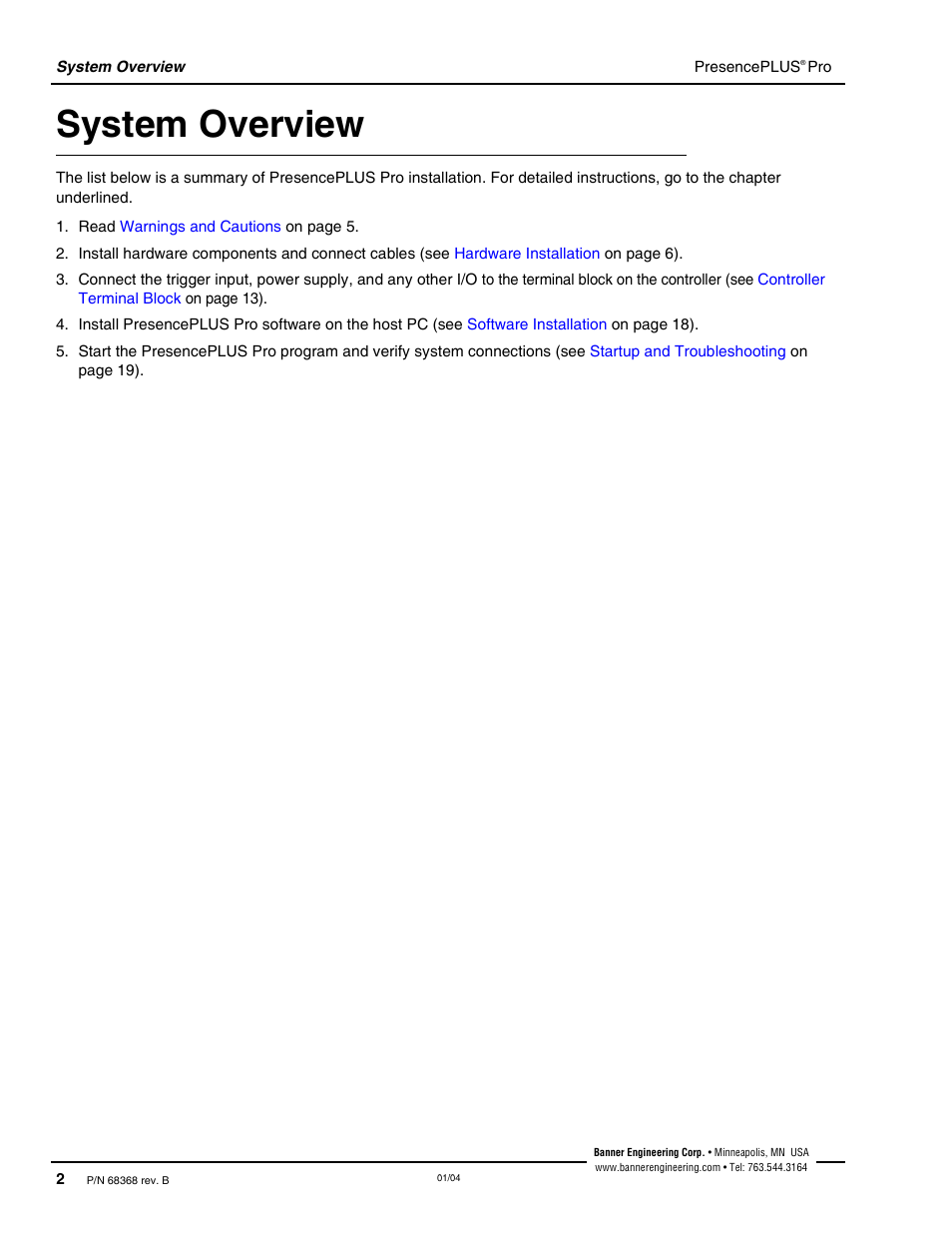 System overview | Banner PresencePLUS Pro—PRO Camera User Manual | Page 8 / 46