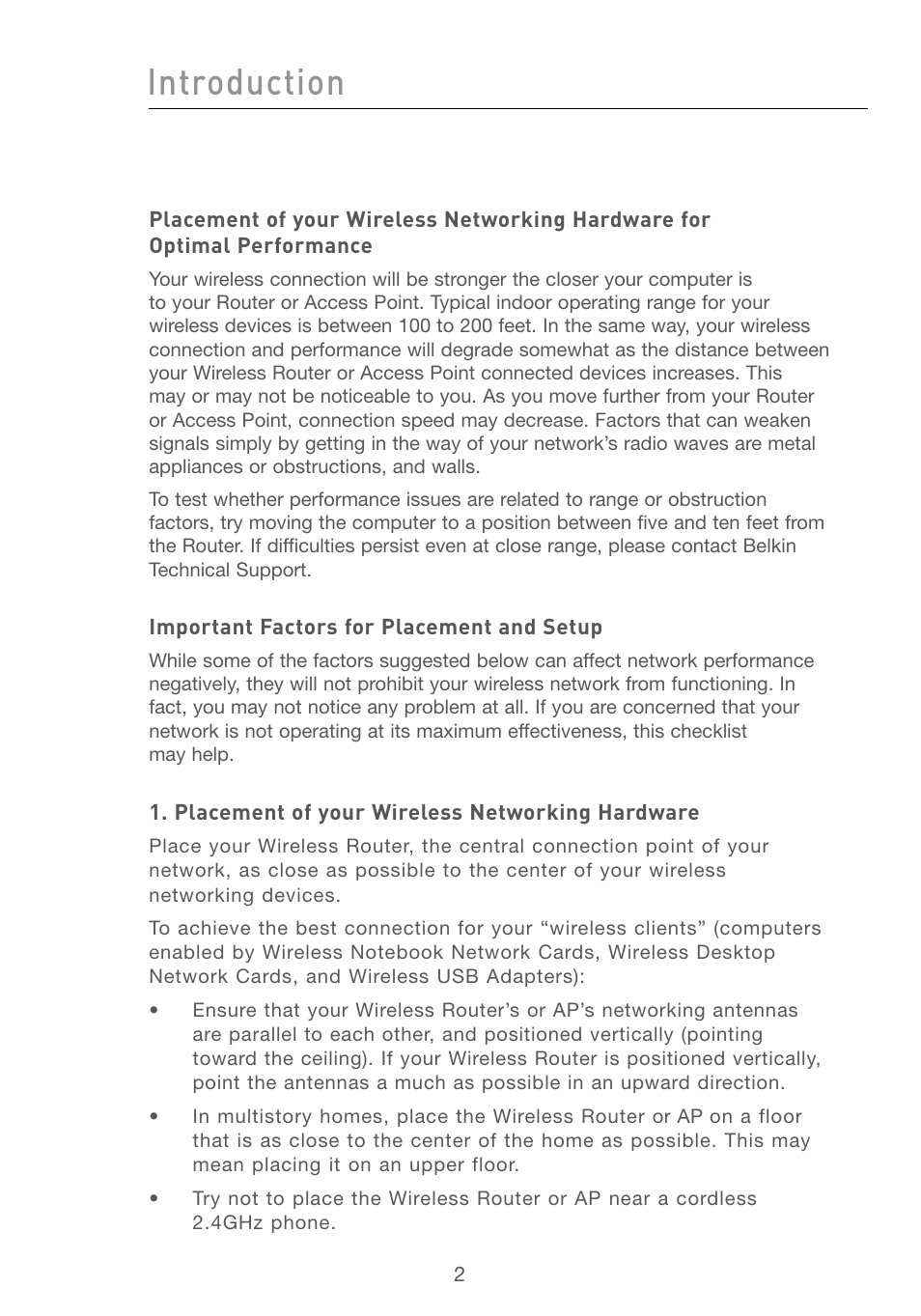 Introduction | Belkin F5D6051 User Manual | Page 4 / 42