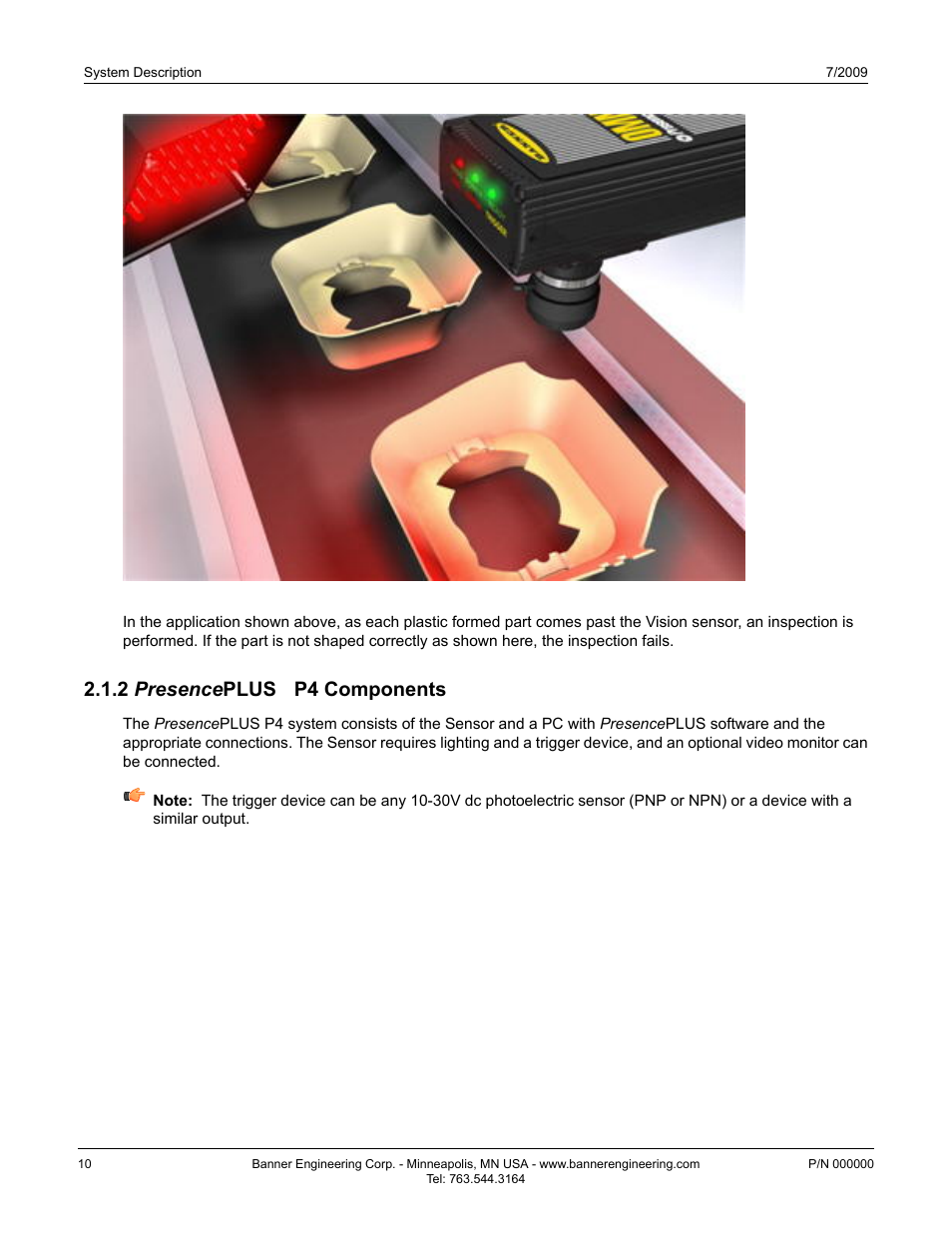 2 presenceplus® p4 components, 2 presenceplus, P4 components | 2 presence plus | Banner PresencePLUS P4 Series User Manual | Page 10 / 254