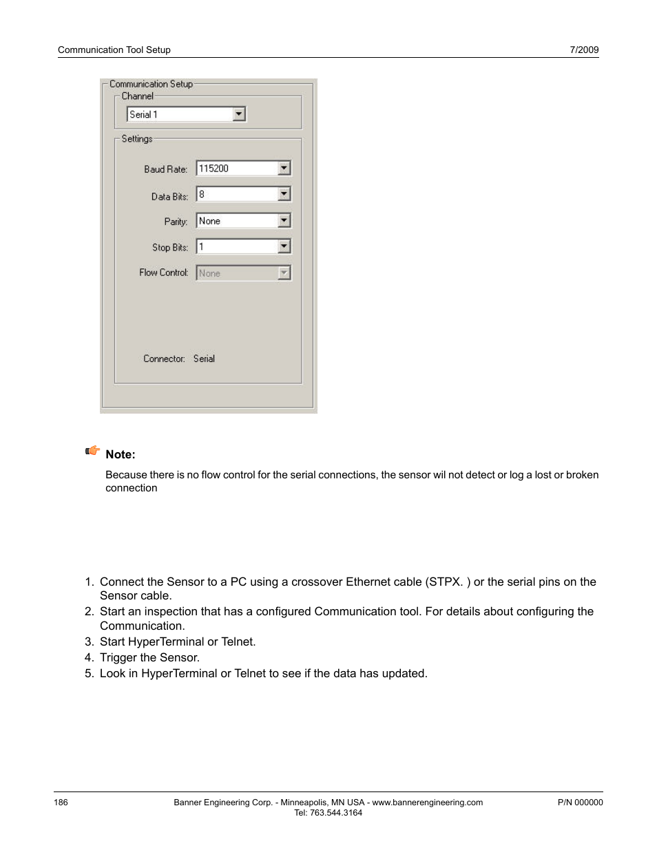 3 overview of testing the communication tool | Banner PresencePLUS P4 Series User Manual | Page 186 / 254