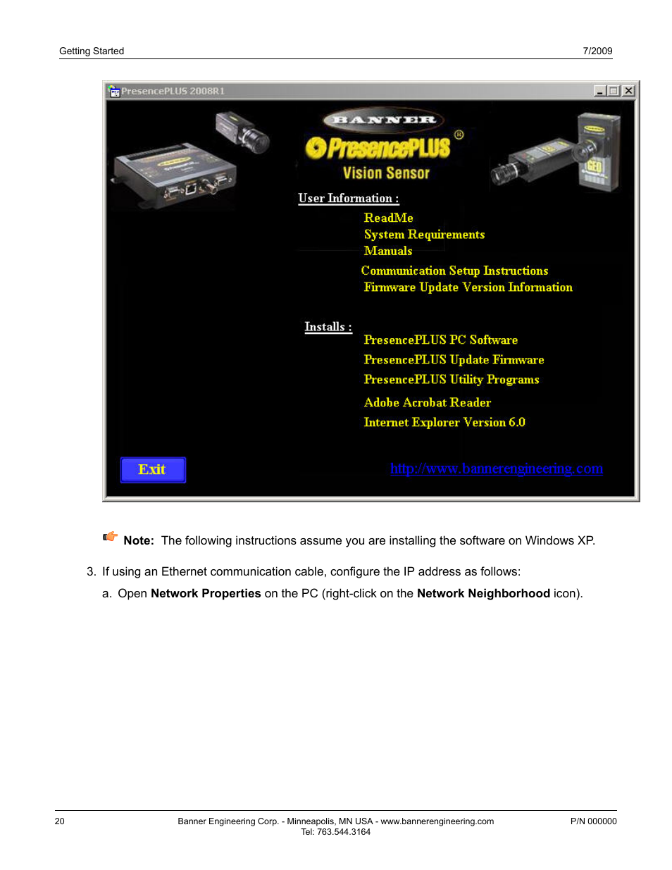 Banner PresencePLUS P4 Series User Manual | Page 20 / 254