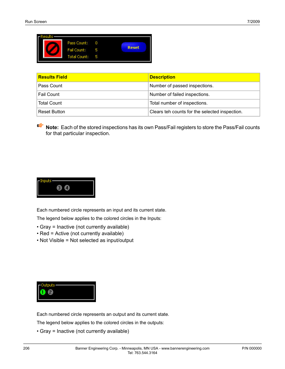 5 inputs, 6 outputs, 5 inputs 10.6 outputs | Banner PresencePLUS P4 Series User Manual | Page 206 / 254