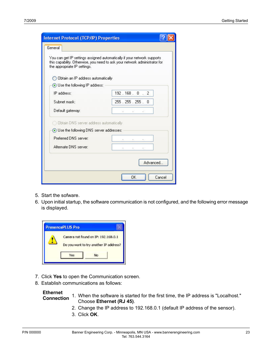 Banner PresencePLUS P4 Series User Manual | Page 23 / 254