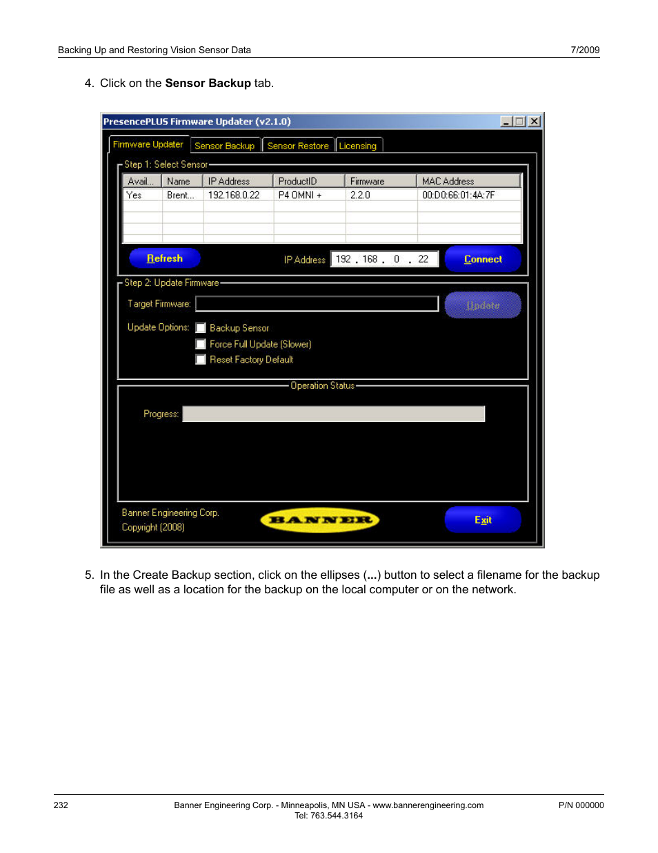 Banner PresencePLUS P4 Series User Manual | Page 232 / 254
