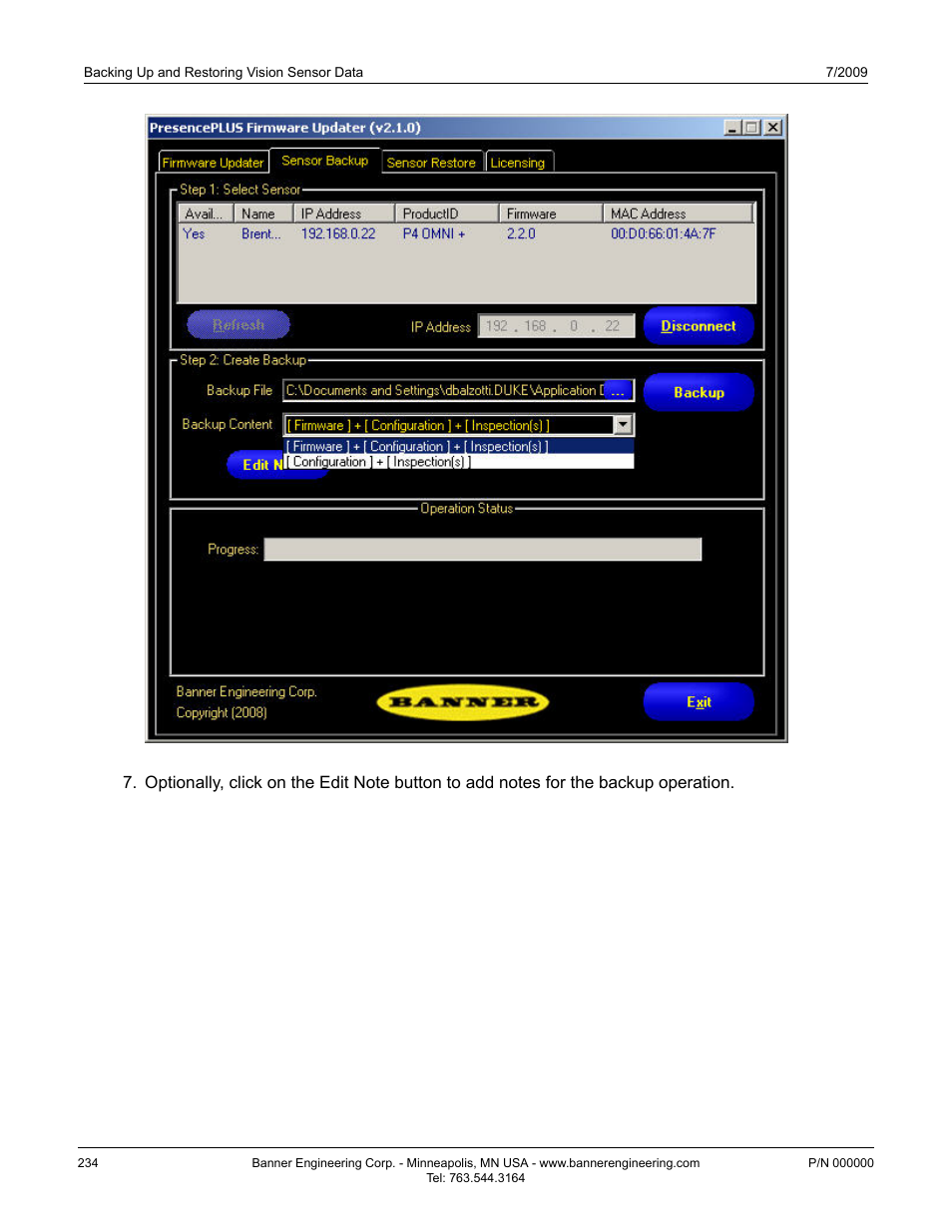 Banner PresencePLUS P4 Series User Manual | Page 234 / 254