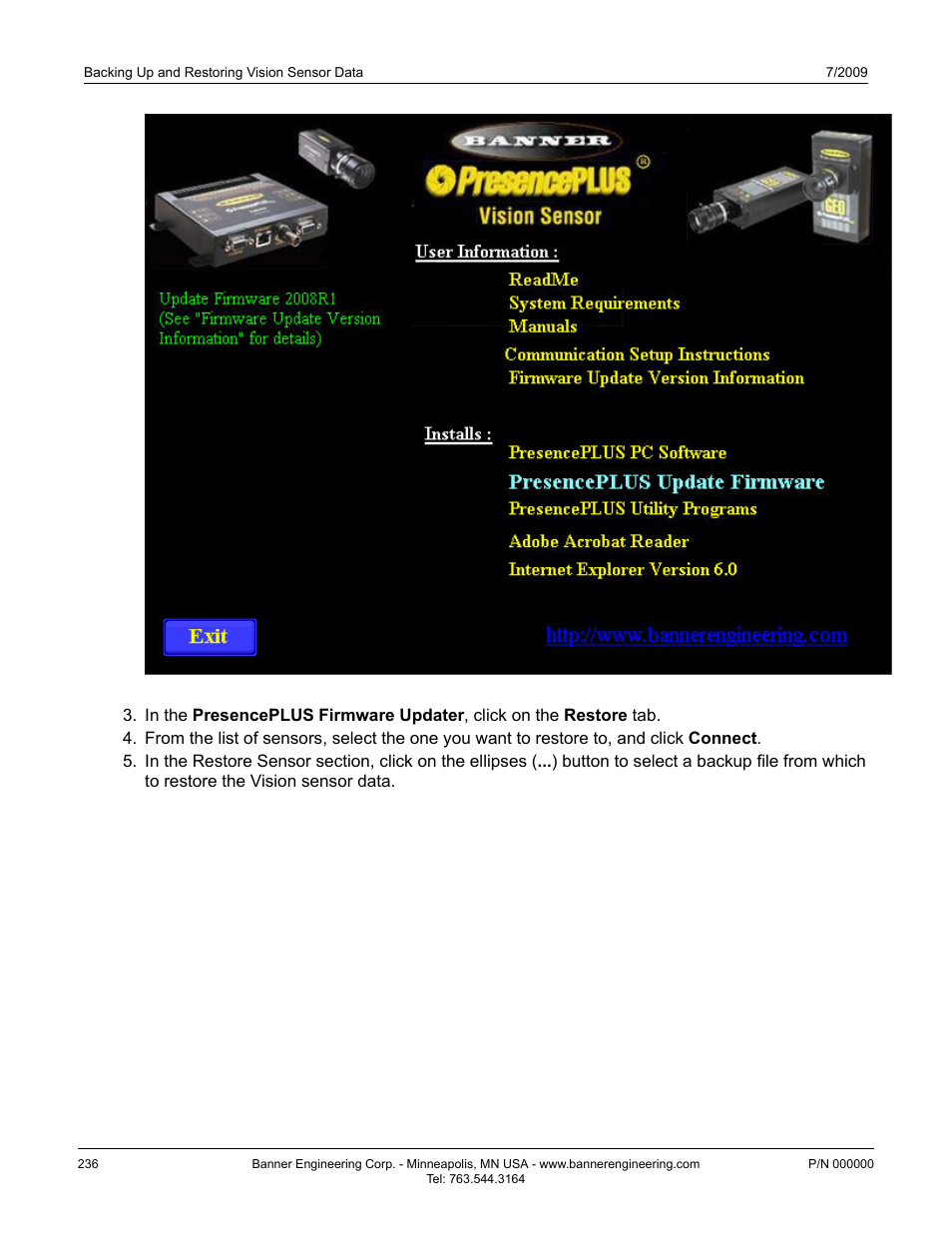 Banner PresencePLUS P4 Series User Manual | Page 236 / 254