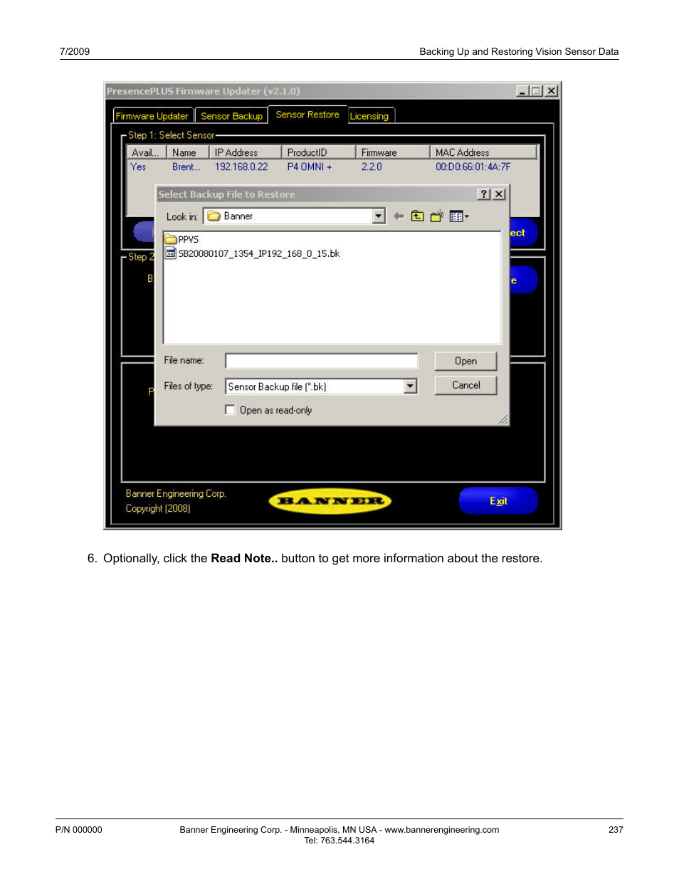 Banner PresencePLUS P4 Series User Manual | Page 237 / 254