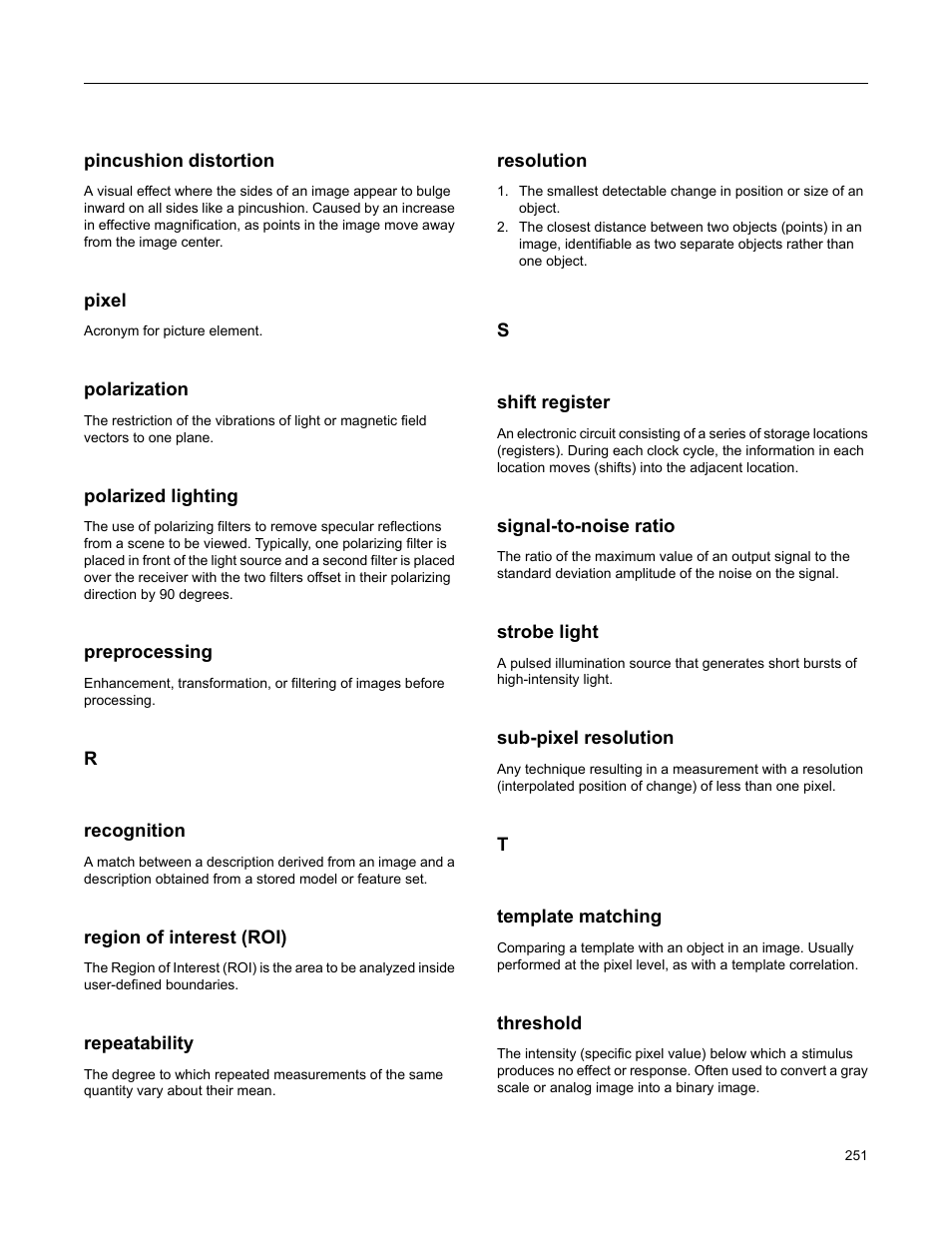 Banner PresencePLUS P4 Series User Manual | Page 251 / 254