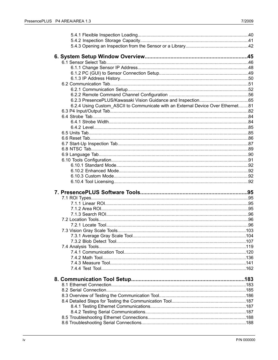 Banner PresencePLUS P4 Series User Manual | Page 4 / 254