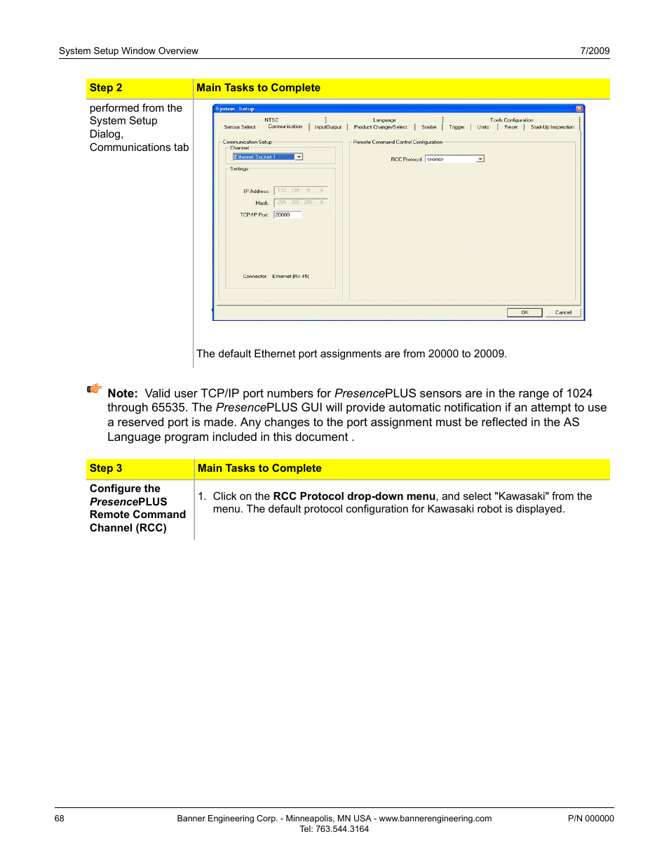 Banner PresencePLUS P4 Series User Manual | Page 68 / 254