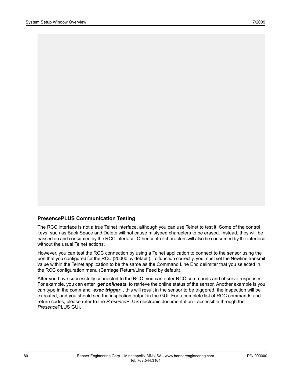 Presenceplus communication testing | Banner PresencePLUS P4 Series User Manual | Page 80 / 254