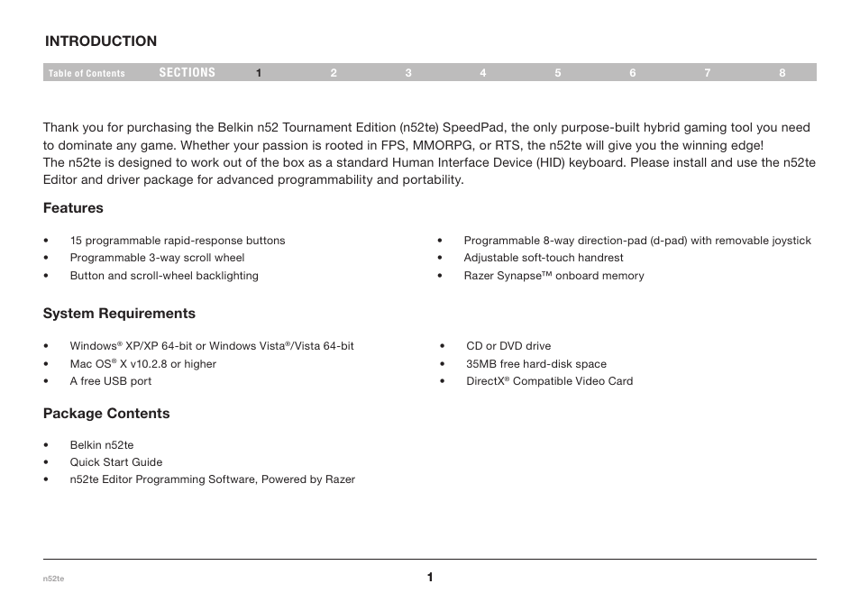 Belkin F8GFPC200 User Manual | Page 3 / 20